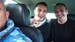 Roman Tik and Fred BDX relieve themselves in the back seat...